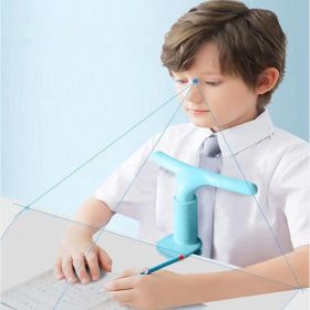 Sitting Posture Corrector; Anti-hunchback; Anti-bow Correction; Cervical Vertebra; Anti-neck Forward; Suitable For Primary School Children; Readi (Color: Blue, Material: ABS)